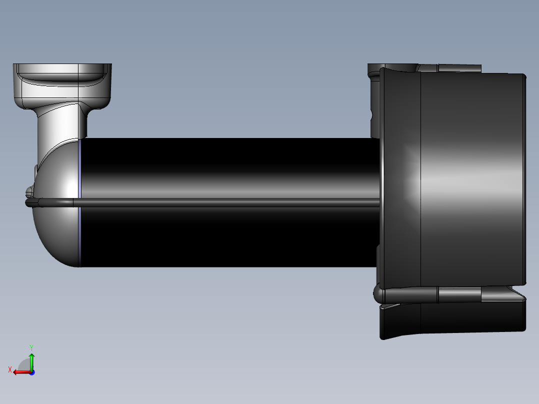 船舶推进器后视图