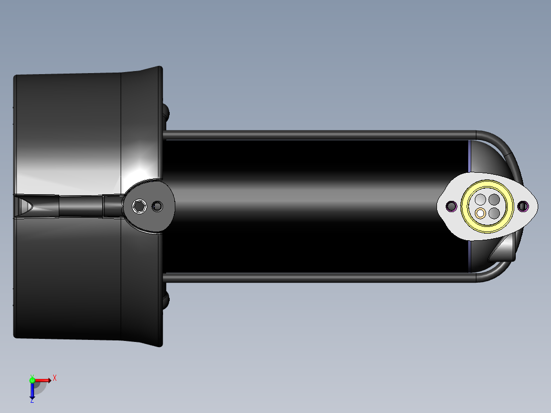 船舶推进器俯视图