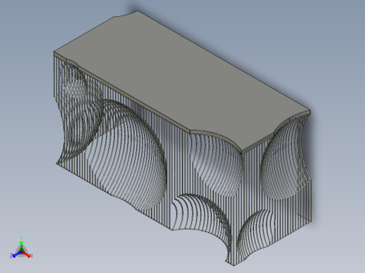 奶酪桌正等轴测缩略图