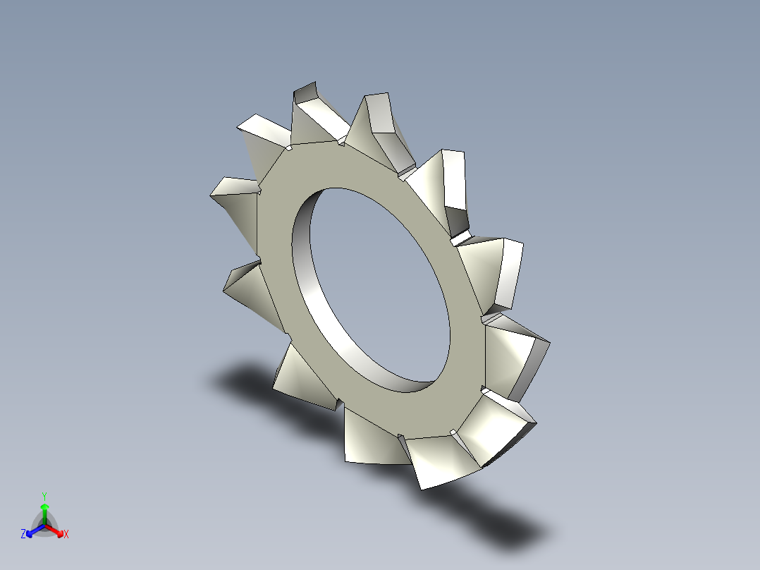 EXTERNAL TOOTH LOCK WASHER for M5 SCREW.x_t正等轴测图