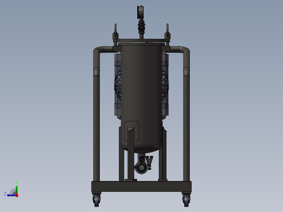 移动式过滤器模型sw16右视图