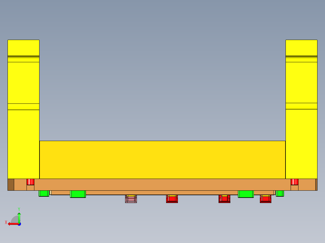 X513-A-笔记本CNC工装夹具三维模型CNC1后视图