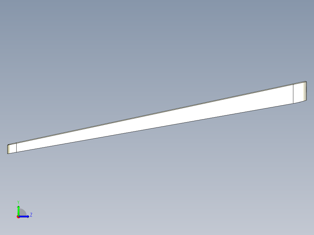 大尺寸电脑中框铣长槽CNC编程程序模型左视图