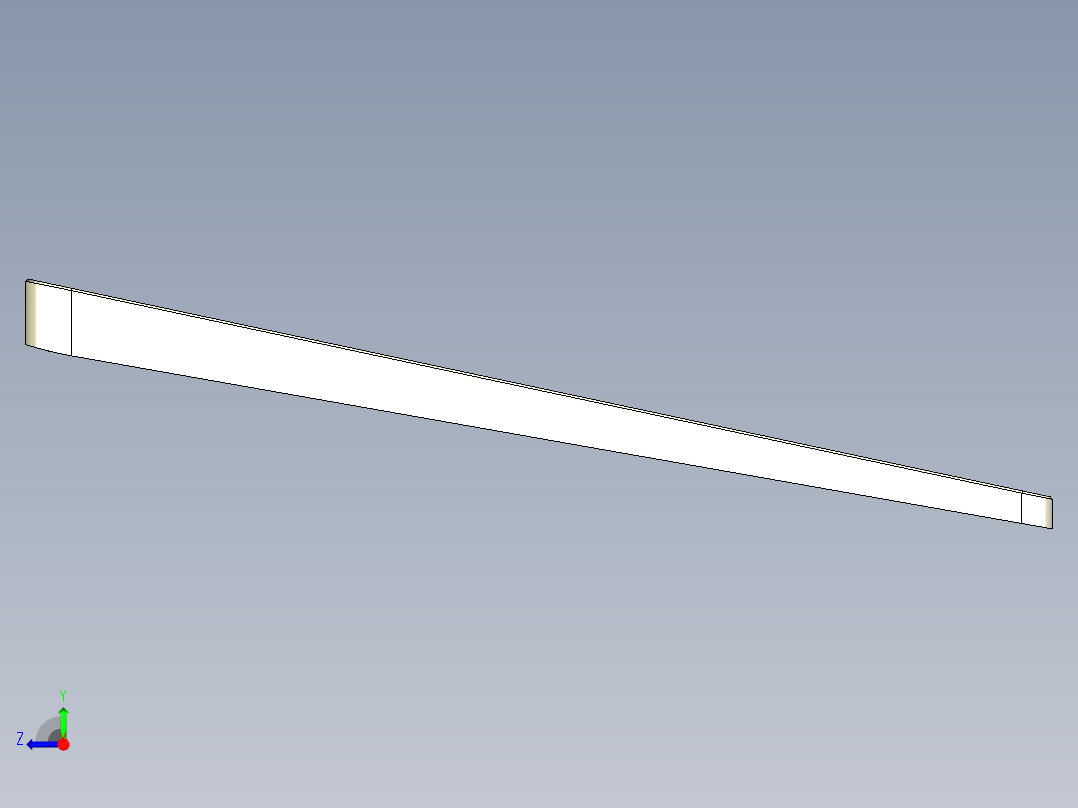 大尺寸电脑中框铣长槽CNC编程程序模型右视图