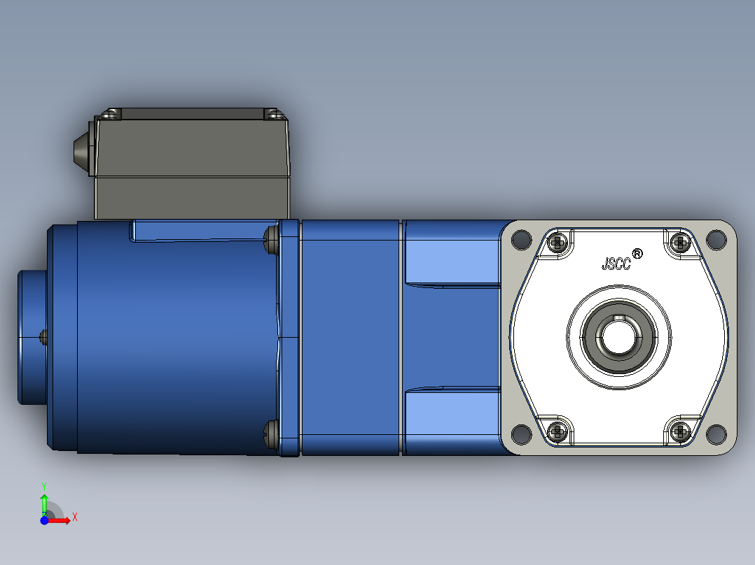 YT系列调速电机-25yt02-1800前视图