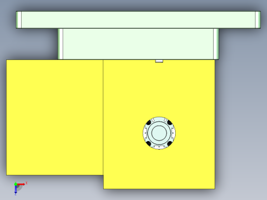 小型加湿器金属外壳铣落料+四周倒角CNC治具模型俯视缩略图