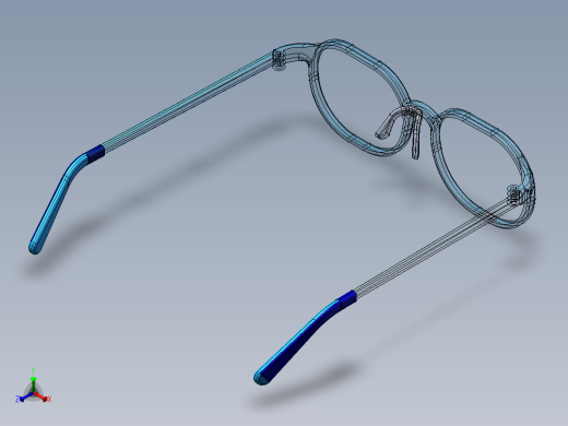 眼镜正等轴测缩略图