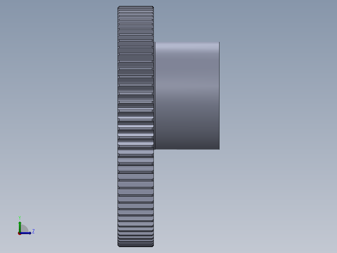 偏心齿轮左视图