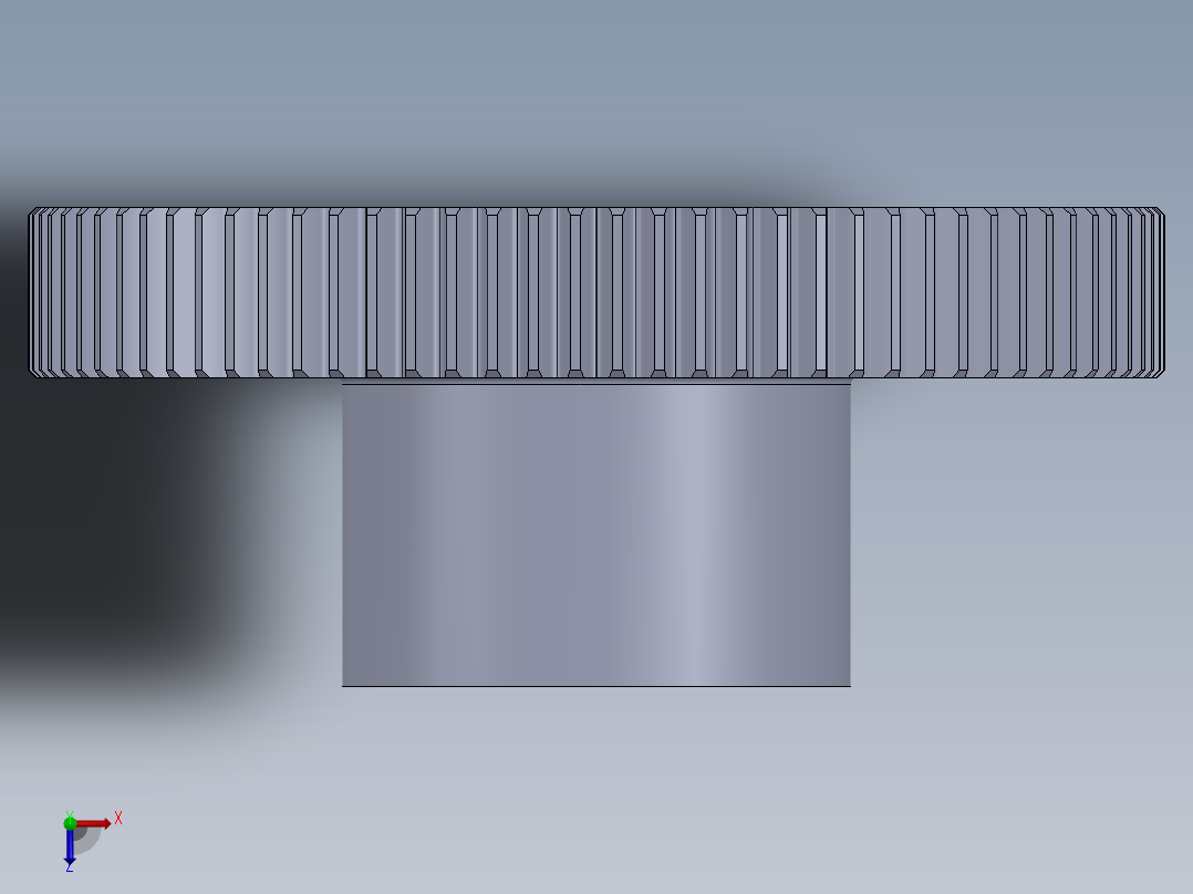 偏心齿轮俯视图