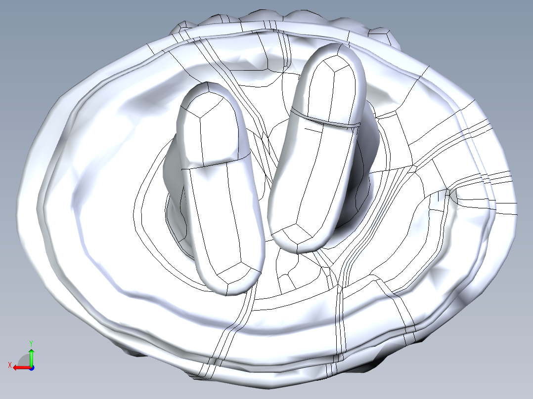 人体模型(105)后视图