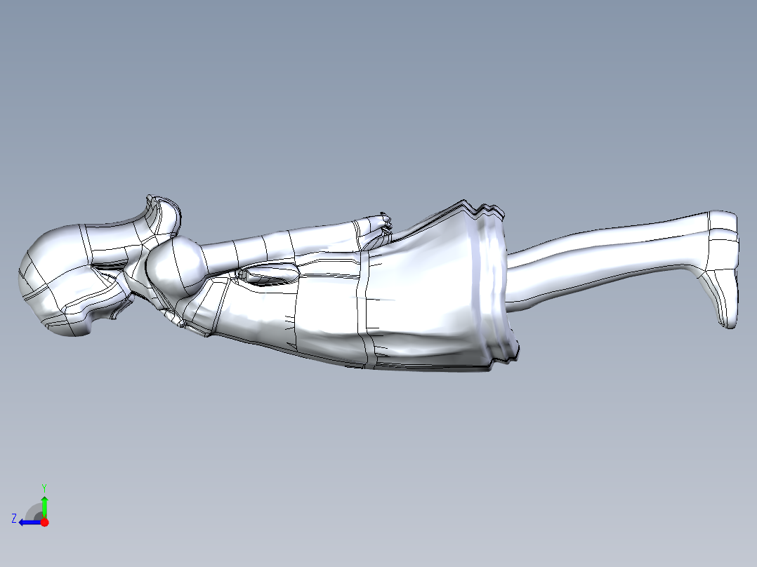 人体模型(105)右视图