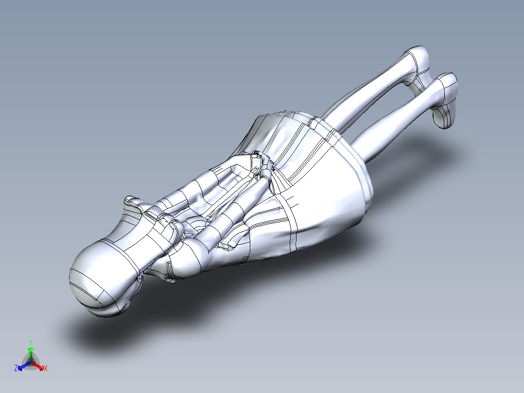 人体模型(105)正等轴测图