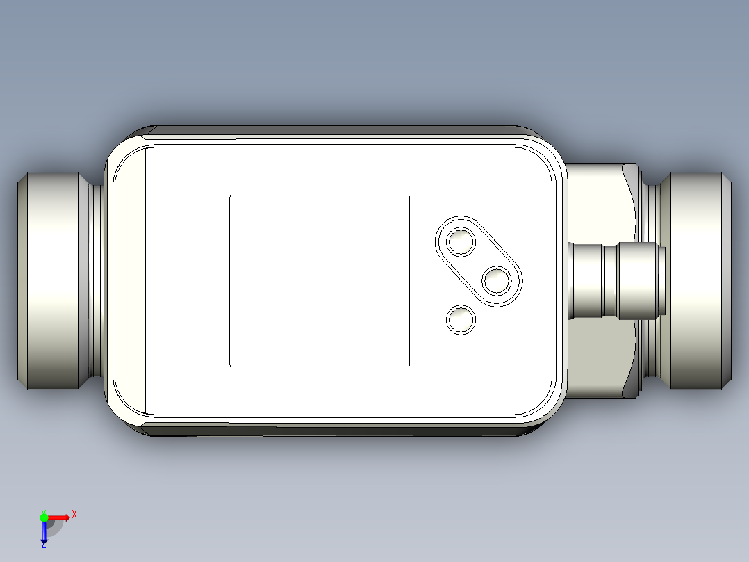 电磁流量计SM8120俯视图