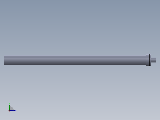 零件的一些设计（液压缸-无装配-带图纸）杆直径=100mm左视缩略图