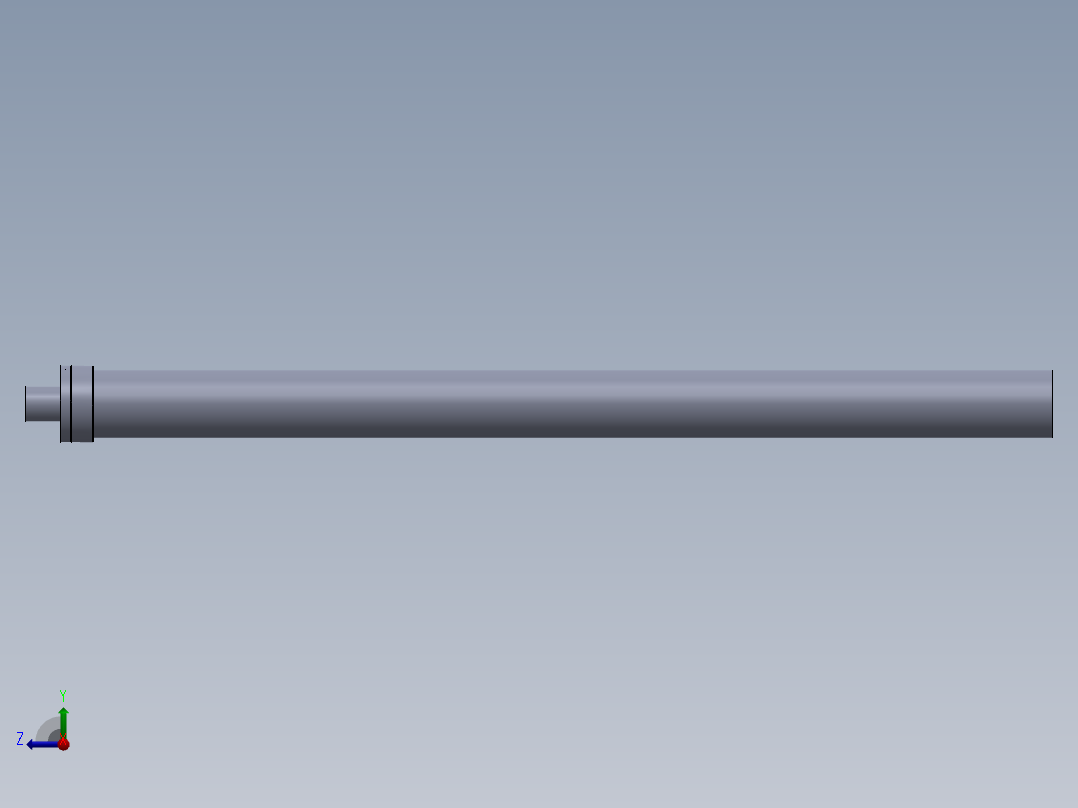 零件的一些设计（液压缸-无装配-带图纸）杆直径=100mm右视图