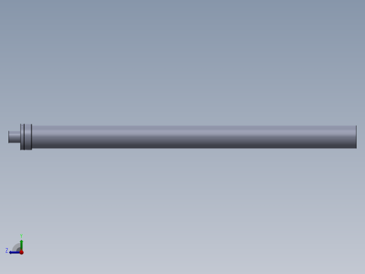 零件的一些设计（液压缸-无装配-带图纸）杆直径=100mm右视缩略图