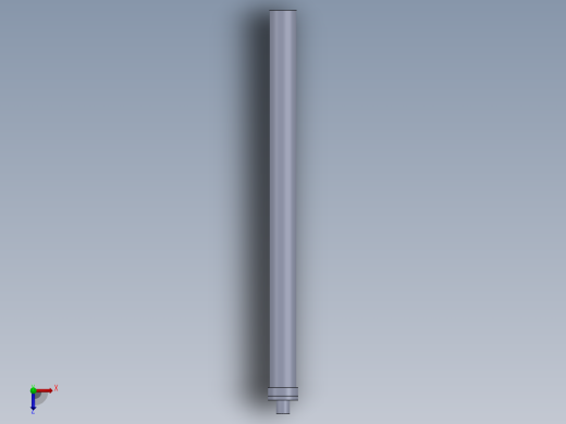 零件的一些设计（液压缸-无装配-带图纸）杆直径=100mm俯视缩略图