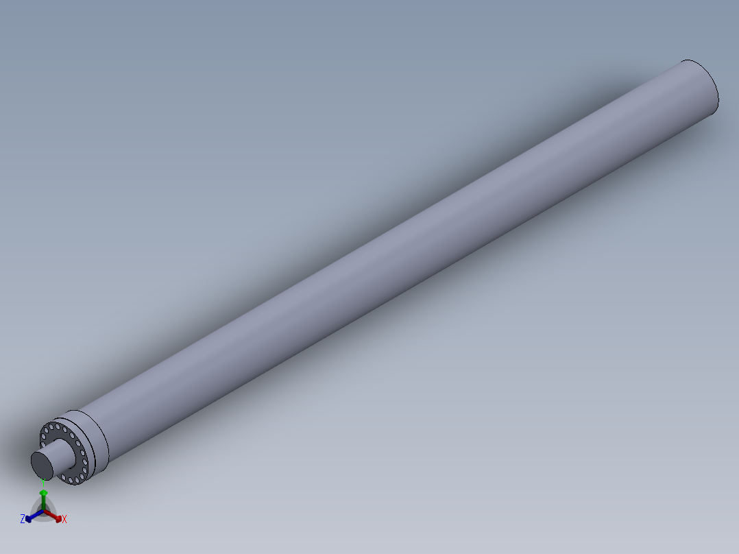 零件的一些设计（液压缸-无装配-带图纸）杆直径=100mm正等轴测图