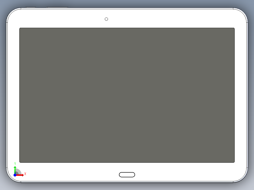 B2005265-三星 Galaxy Tab 4平板电脑前视图
