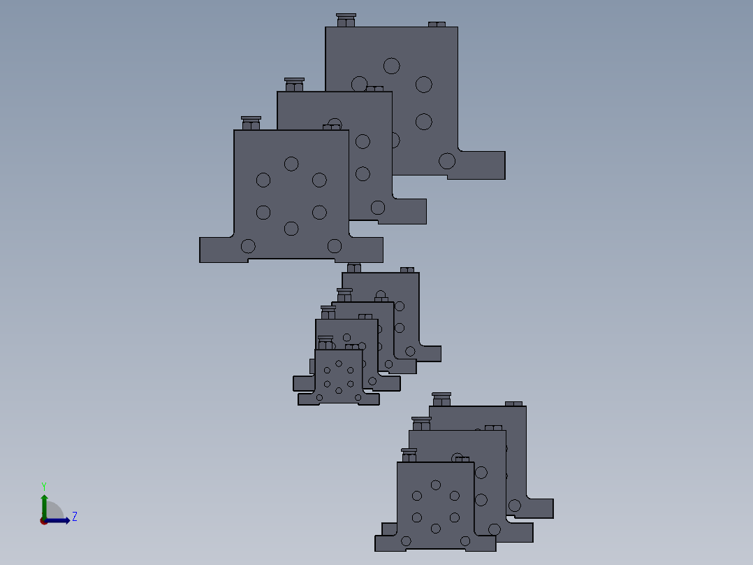 气动齿轮式振动器MF50左视图