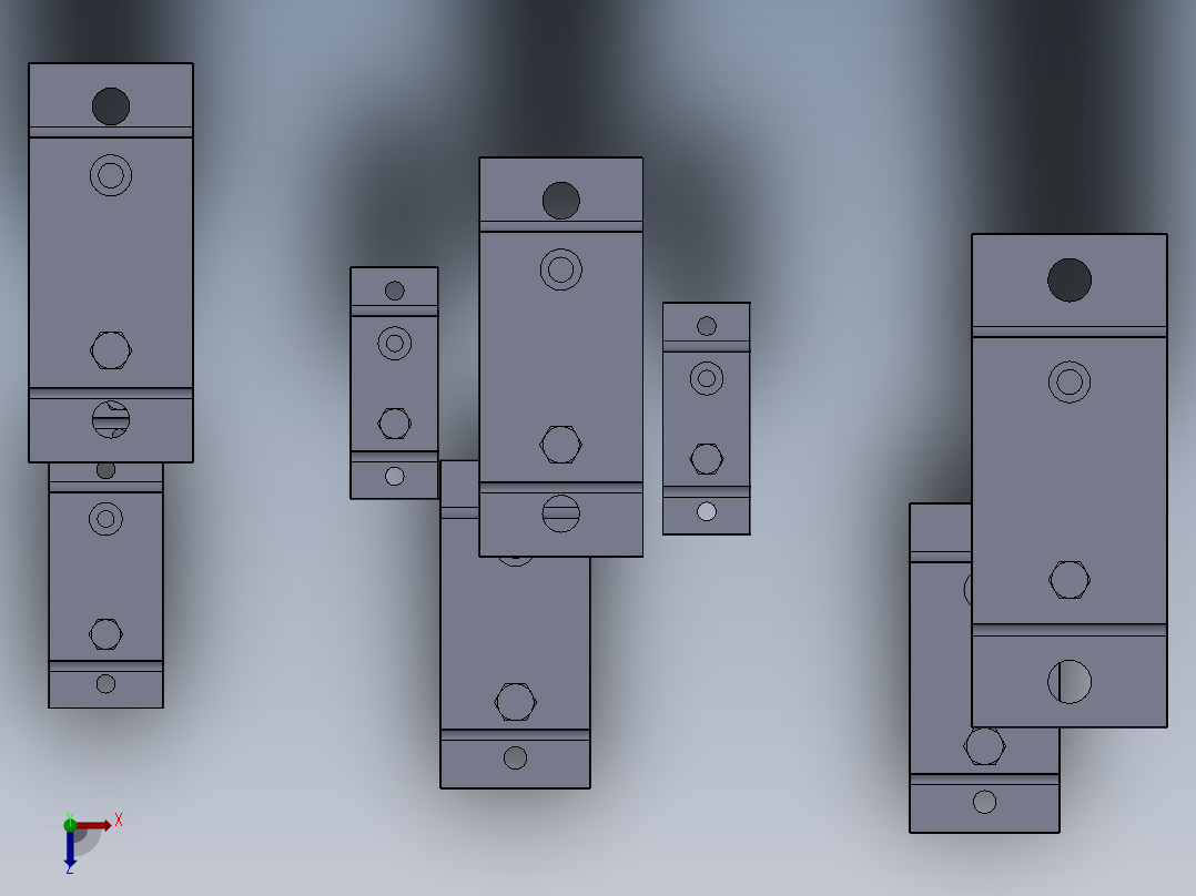气动齿轮式振动器MF50俯视图