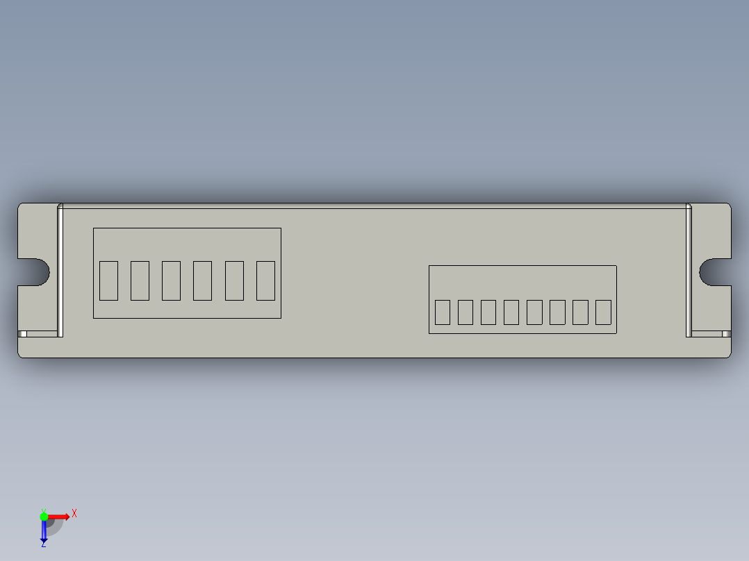电控柜-101H000420步进电机驱动器DM542S俯视图