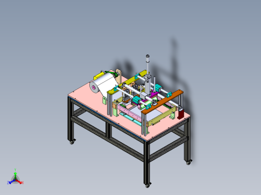 电子产品贴膜机正等轴测缩略图