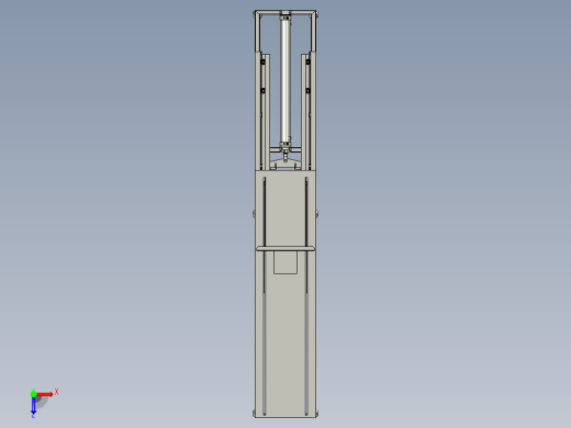 短圆棒料加热炉推钢机俯视缩略图