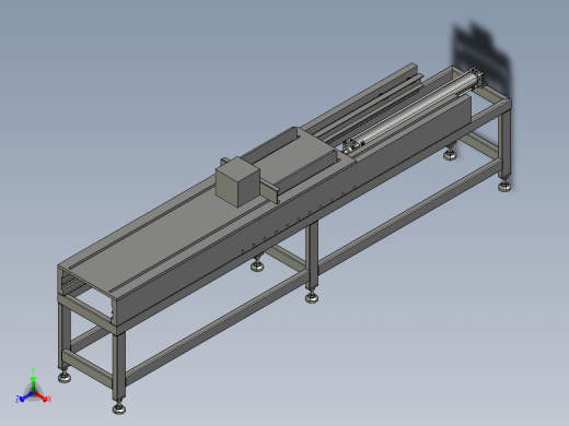 短圆棒料加热炉推钢机正等轴测缩略图