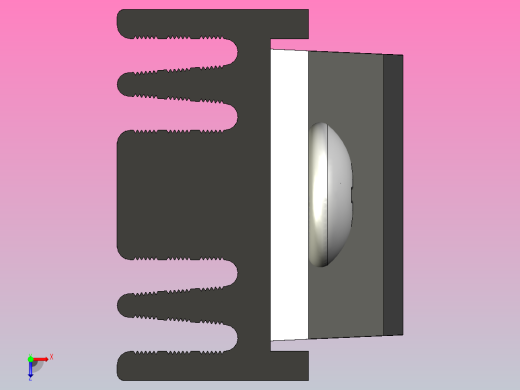 LM7910黑色散热器25 x 12 6 x 6 5毫米孔18 3毫米.stp俯视缩略图