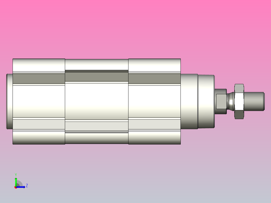 FESTO气缸DSBC-40-1-PPSA-N3---_0_左视图