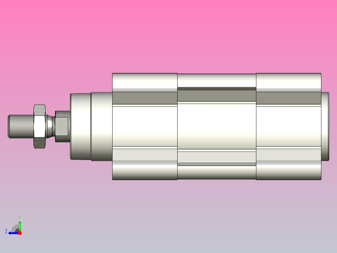 FESTO气缸DSBC-40-1-PPSA-N3---_0_右视图