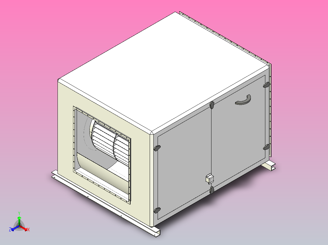 SAB-HTFC离心通风机(内置式）[HTFC(内置式)-40]主视图