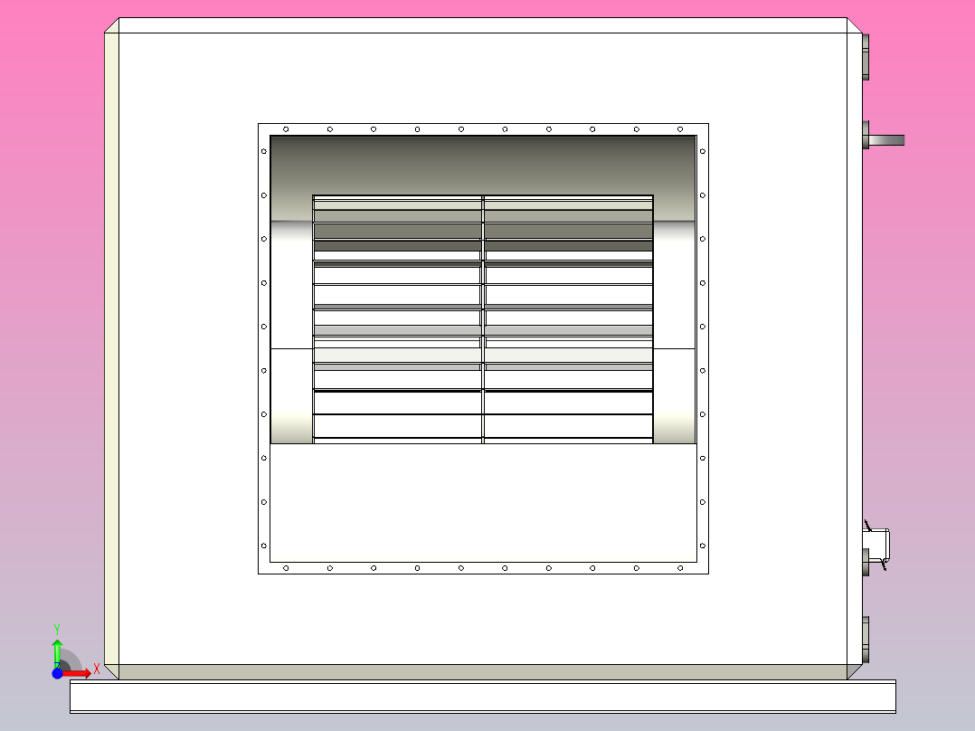 SAB-HTFC离心通风机(内置式）[HTFC(内置式)-40]前视图