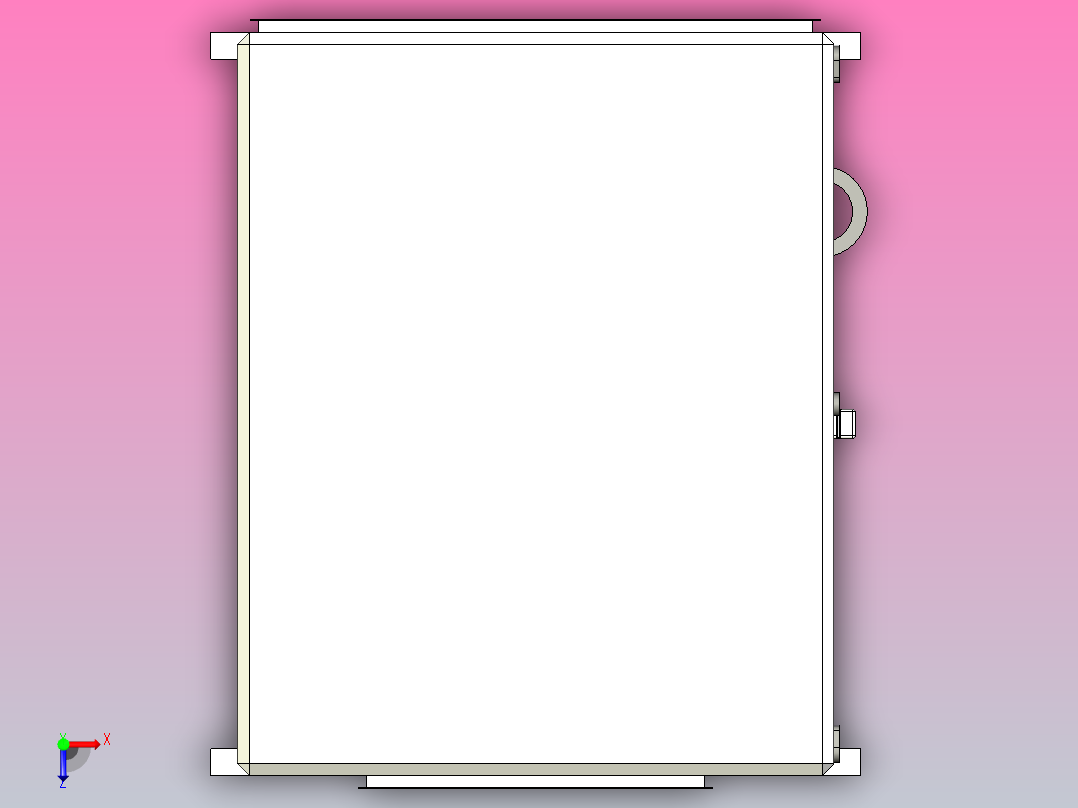 SAB-HTFC离心通风机(内置式）[HTFC(内置式)-40]俯视图