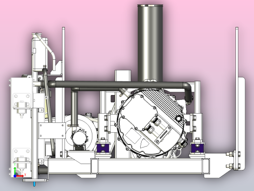 9吨高压清洗车上装动力总成前视缩略图