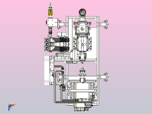 9吨高压清洗车上装动力总成俯视缩略图