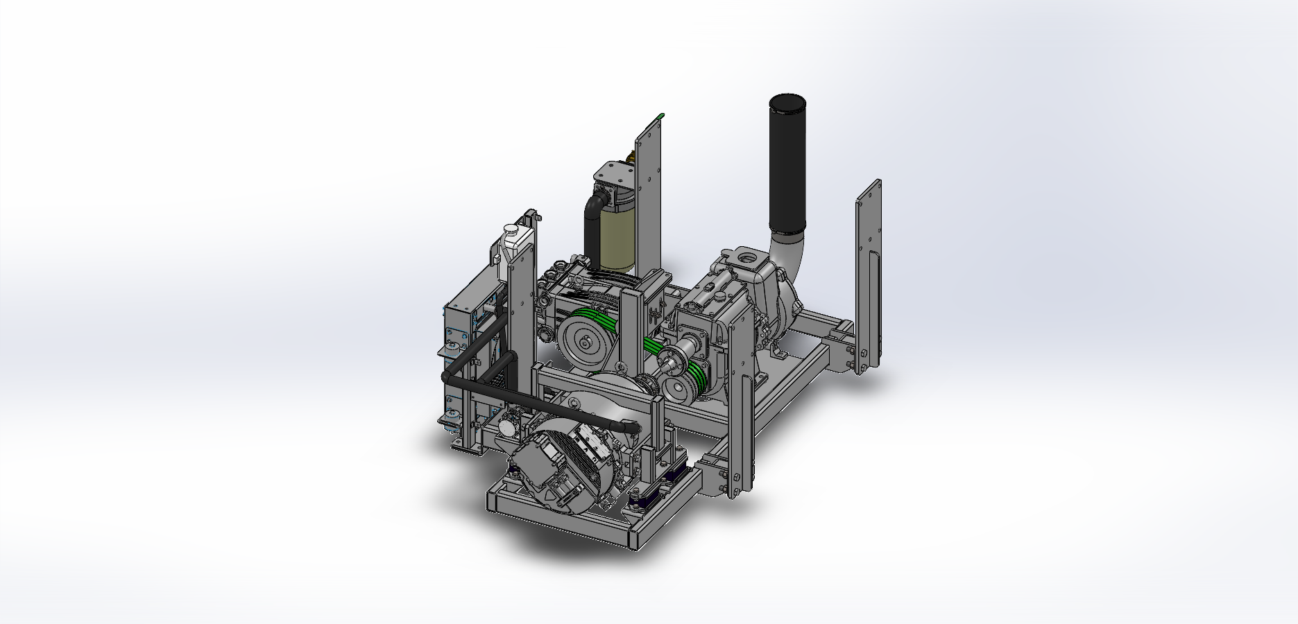 9吨高压清洗车上装动力总成