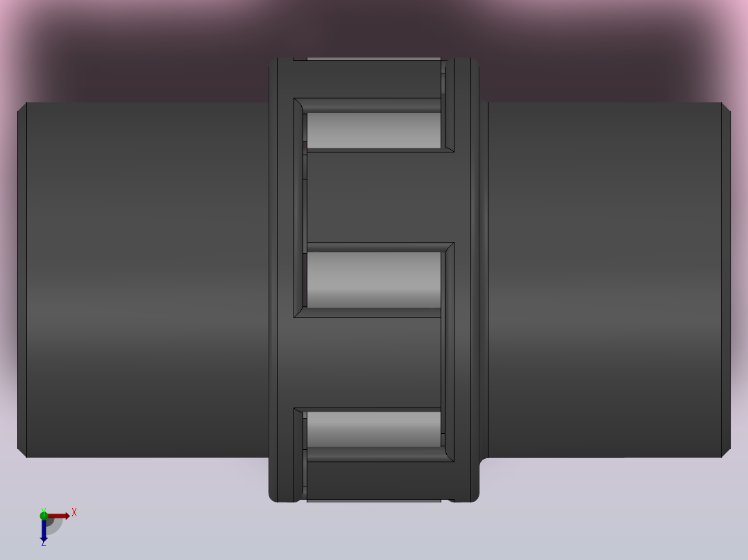 LM型梅花形弹性联轴器_LM1联轴器J112×32／Z18×30俯视图