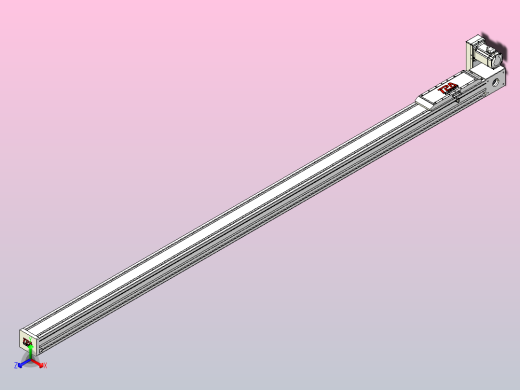 伺服电机集成皮带传动直线执行器TPA-OCB-120-224-L2650-RU-P75-N3正等轴测缩略图
