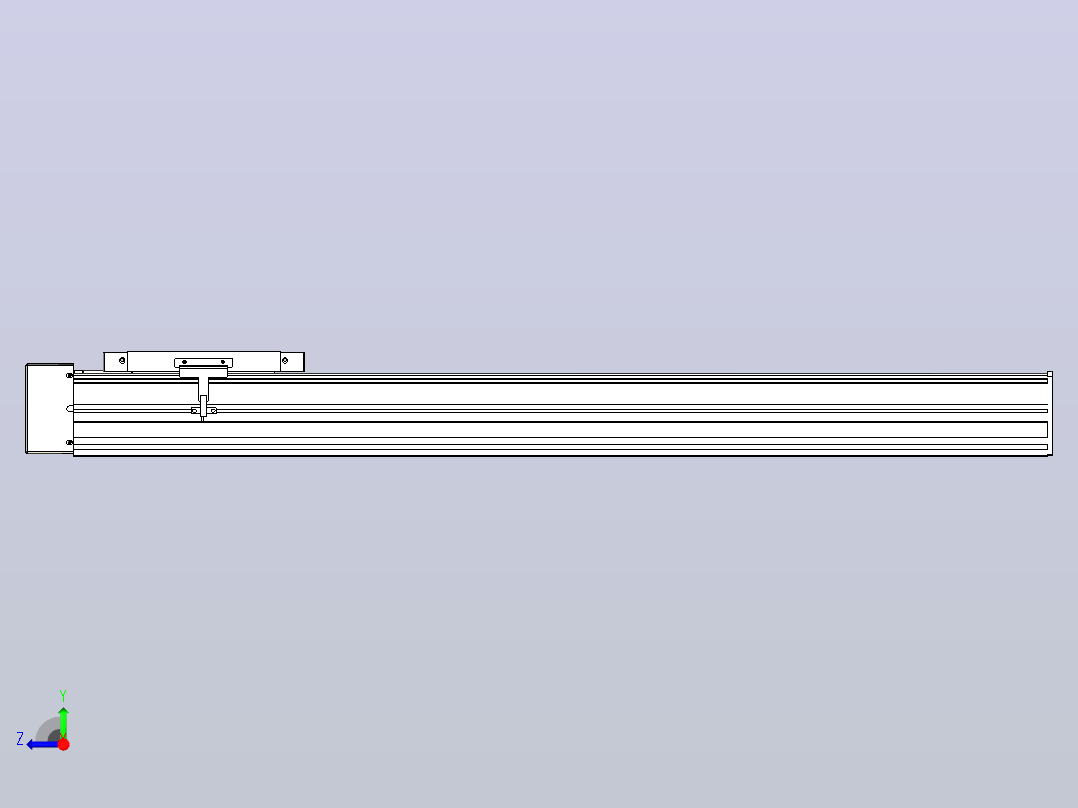 滚珠丝杠直线轴带导轨全封闭TPA-HCR-175D-2510C-L750-ML-C-P75-N3右视图