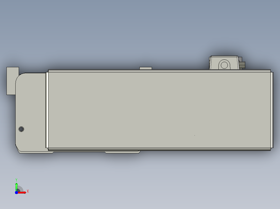 TE10D-L200-B5-M3半密封丝杆模组滑台前视图