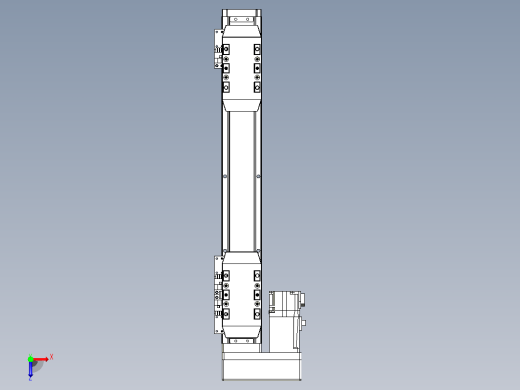 滚珠丝杠线性轴TPA-GCRS-50-1205C-L75-ML-M10-N3俯视缩略图