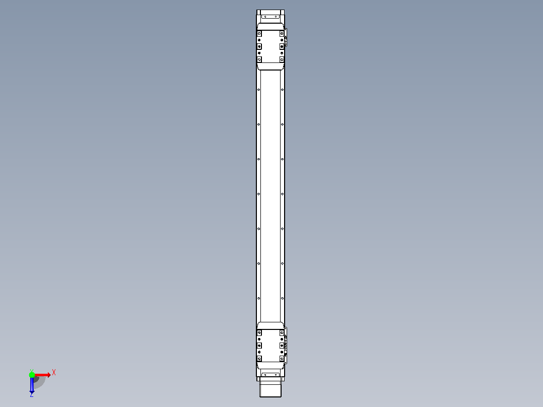 滚珠丝杠线性轴TPA-GCRS-80-1610C-L325-MP-M20-N3俯视图