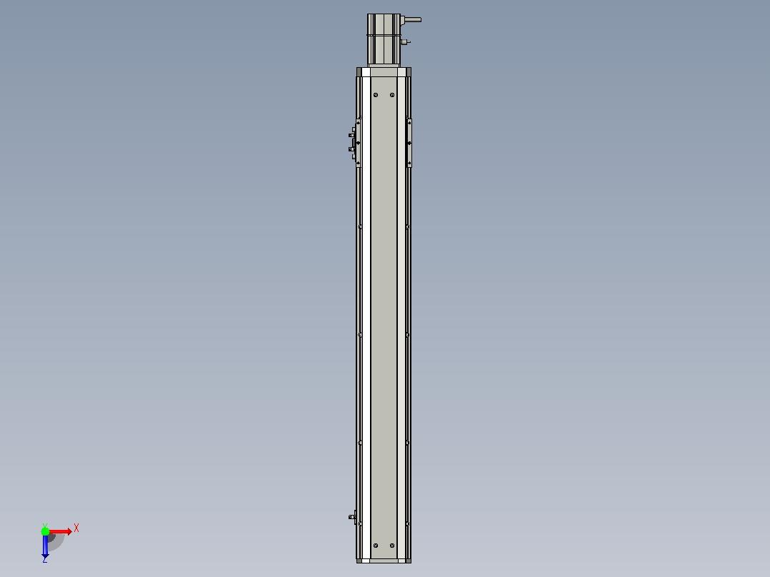 SYS12-BC-650-200W滚珠花健、支撑座、滚珠丝杠、交叉导轨、直线模组.STEP俯视图