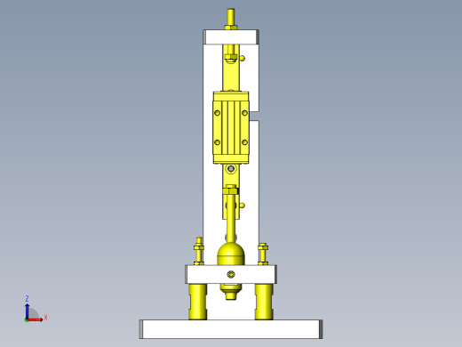 导向轴压入夹具前视缩略图
