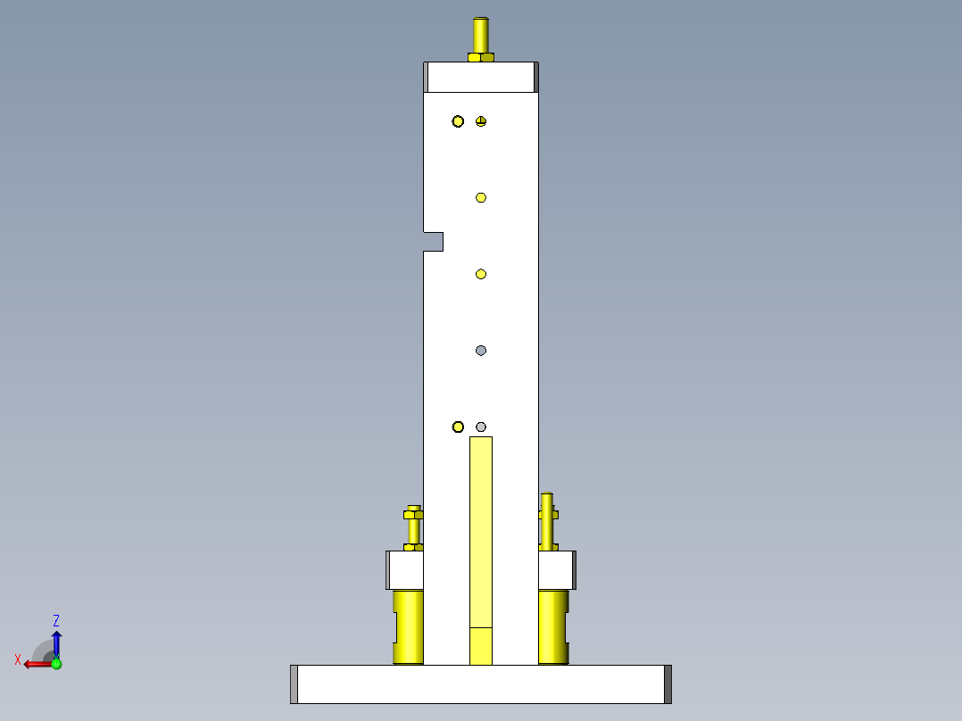 导向轴压入夹具后视图