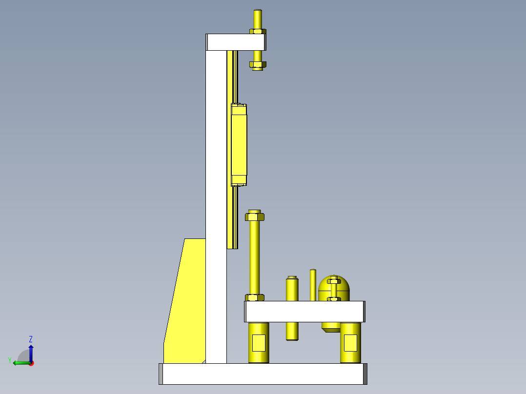 导向轴压入夹具左视图