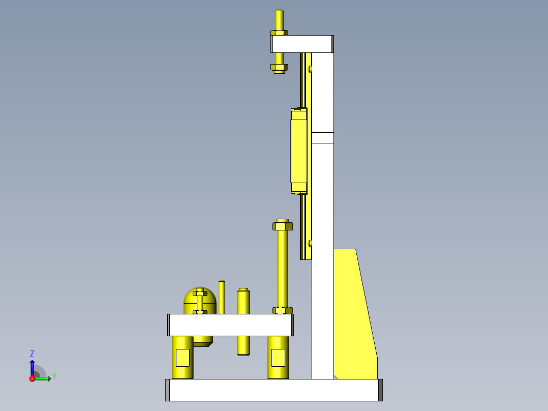 导向轴压入夹具右视图