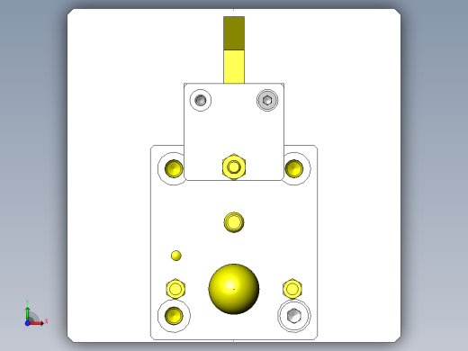 导向轴压入夹具俯视缩略图